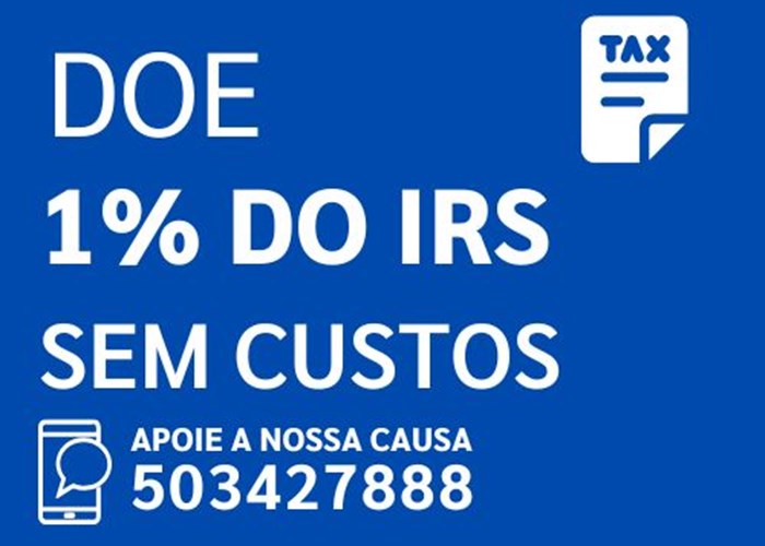 Doe 1% do seu IRS e ajude-nos a fazer a diferença